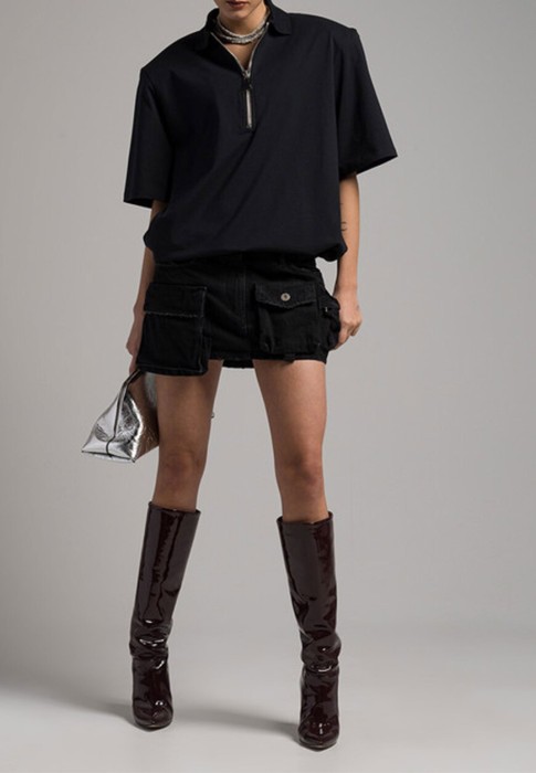 футболка  от бренда the attico вид слева