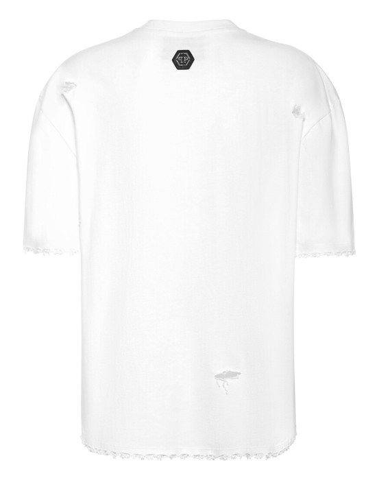 футболка  от бренда philipp plein вид слева