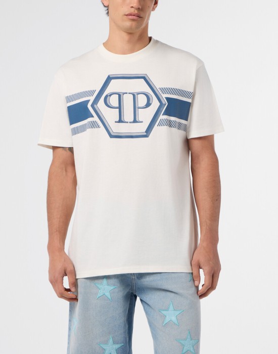 футболка  от бренда philipp plein вид слева