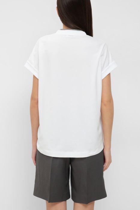 футболка  от бренда brunello cucinelli вид слева