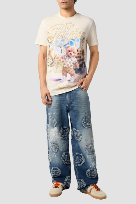 Товар бежевого цвета с внутренней стороны