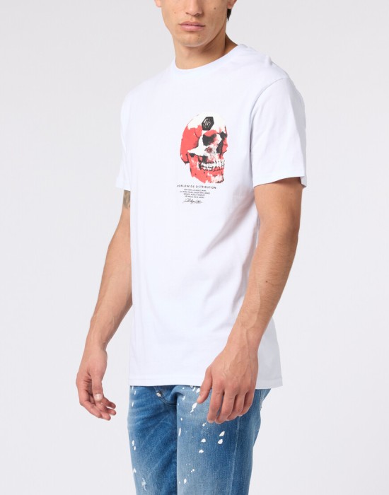 футболка  от бренда philipp plein вид слева