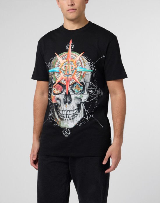 футболка  от бренда philipp plein вид слева