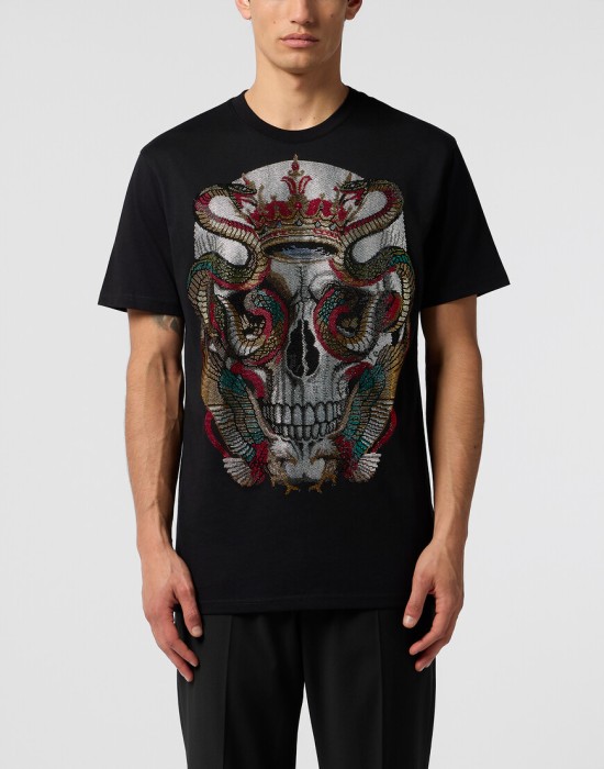 футболка  от бренда philipp plein вид слева