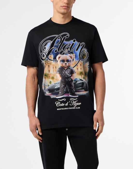 футболка  от бренда philipp plein вид слева