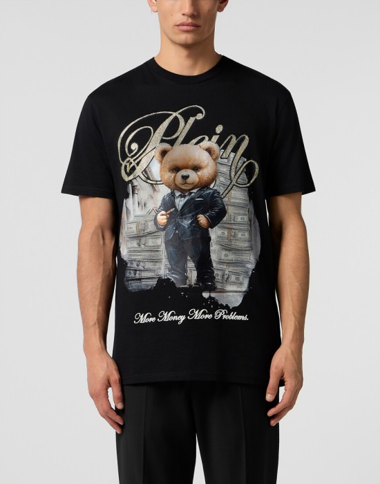 футболка  от бренда philipp plein вид слева