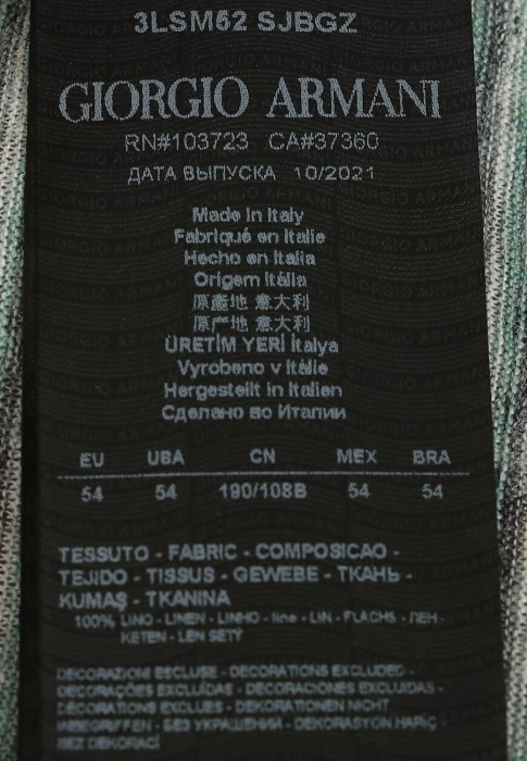 футболка  из италии вид сбоку