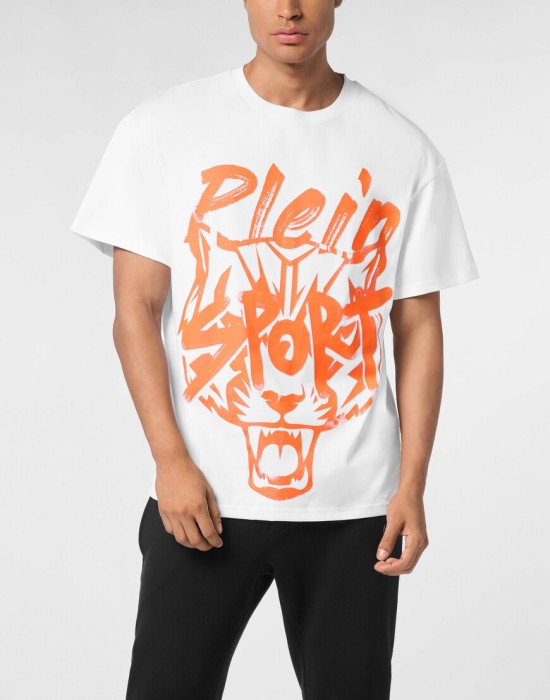 футболка  от бренда plein sport вид слева