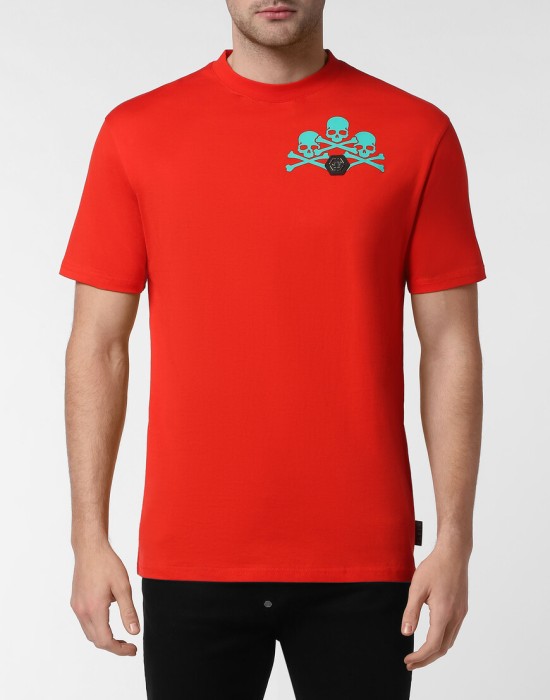 футболка  от бренда philipp plein вид слева