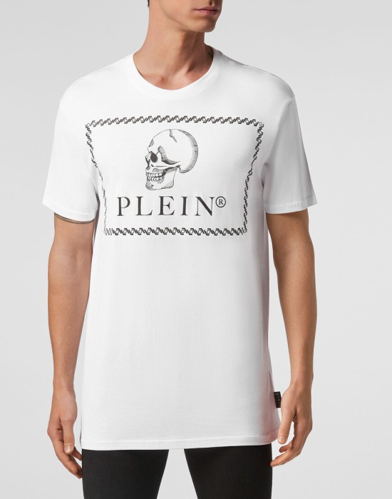 футболка  от бренда philipp plein вид слева