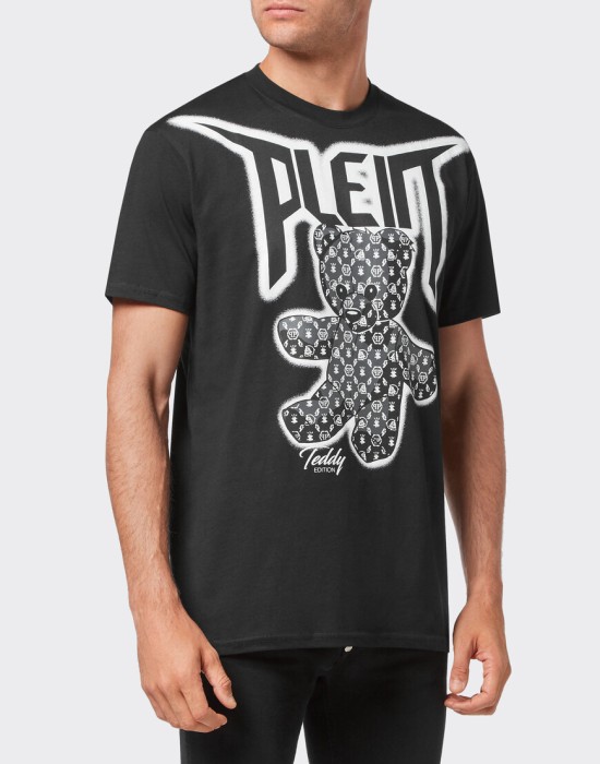 футболка  от бренда philipp plein вид слева