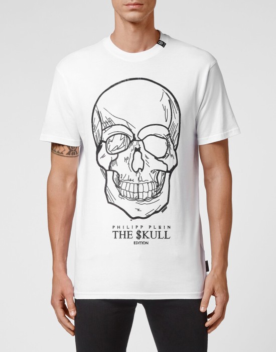 футболка  от бренда philipp plein вид слева