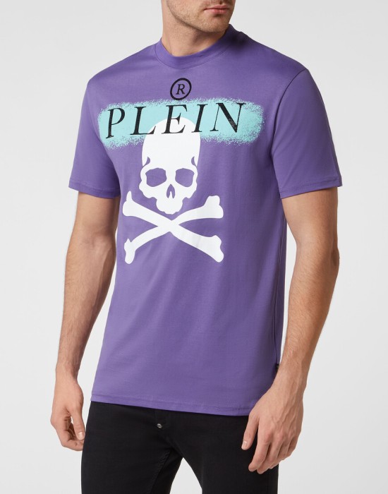 футболка  от бренда philipp plein вид слева