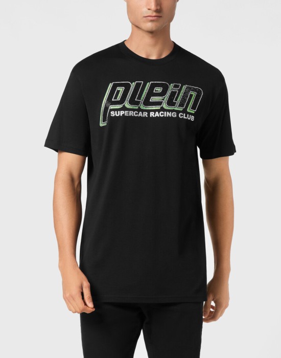 футболка  от бренда philipp plein вид слева