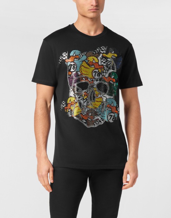 футболка  от бренда philipp plein вид слева