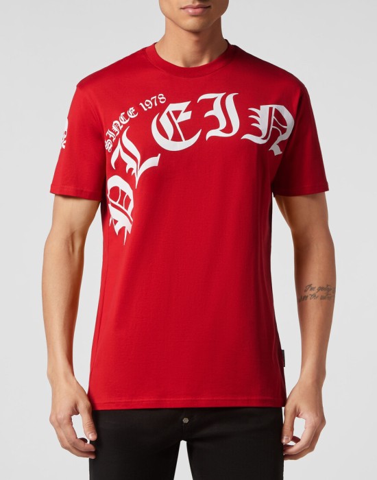 футболка  от бренда philipp plein вид слева