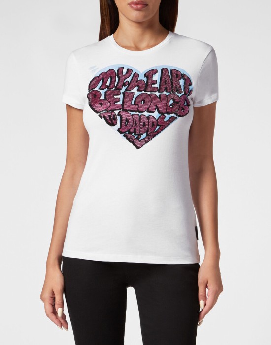 футболка  от бренда philipp plein вид слева