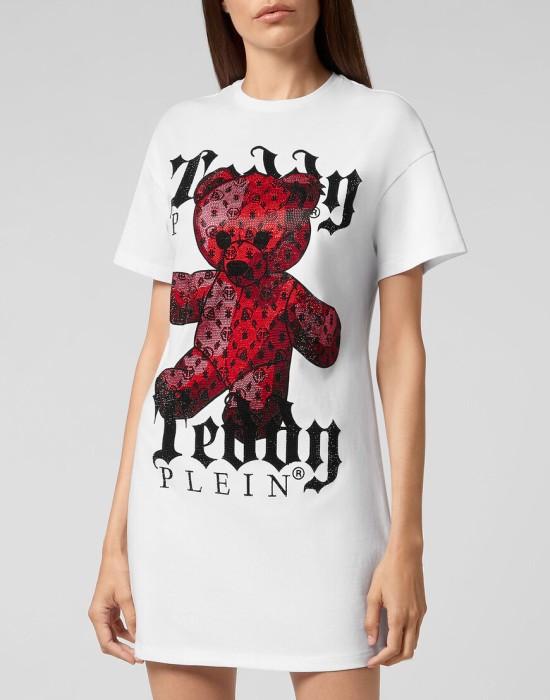 футболка  от бренда philipp plein вид слева