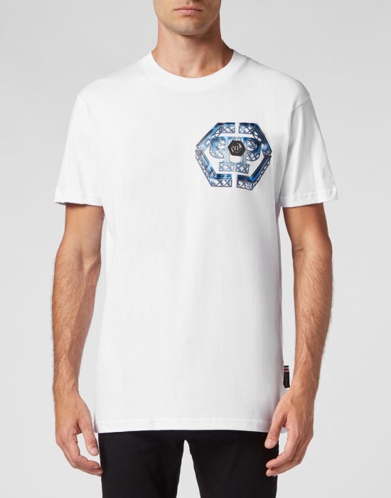 футболка  от бренда philipp plein вид слева