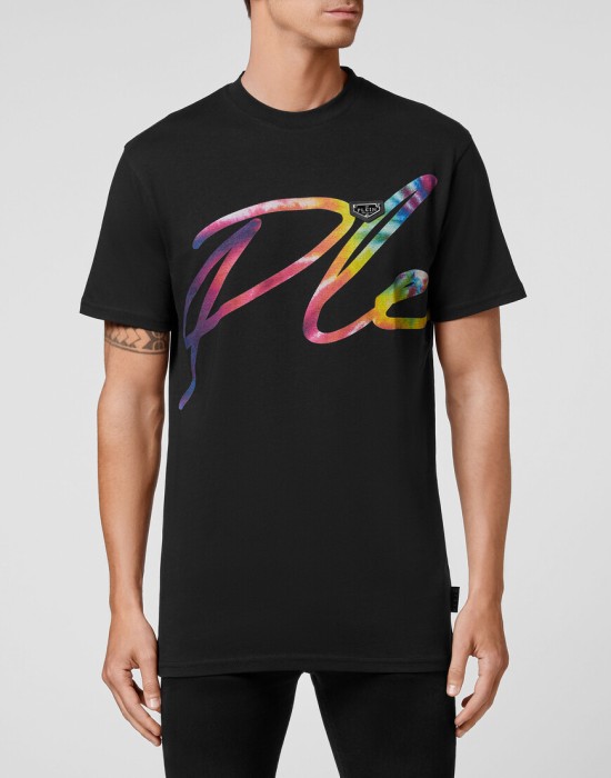 футболка  от бренда philipp plein вид слева