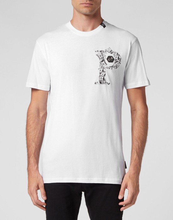 футболка  от бренда philipp plein вид слева