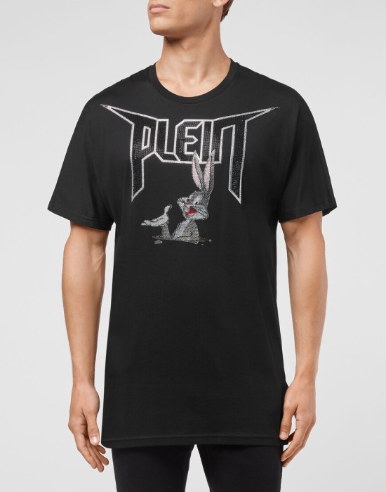 футболка  от бренда philipp plein вид слева