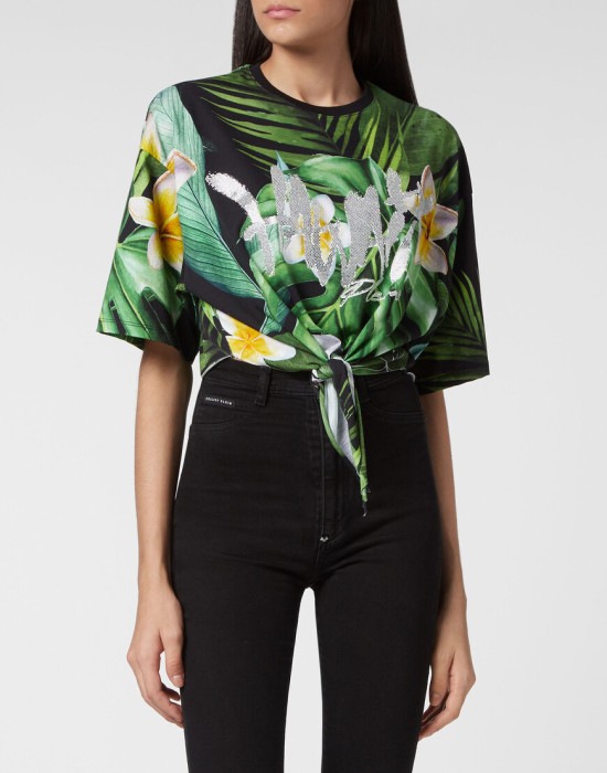 футболка  от бренда philipp plein вид слева