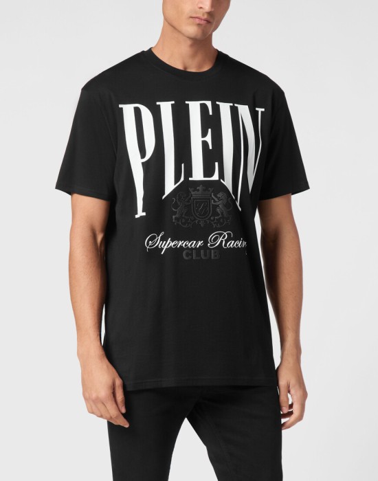 футболка  от бренда philipp plein вид слева