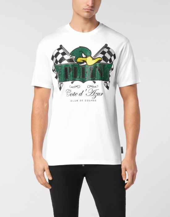 футболка  от бренда philipp plein вид слева