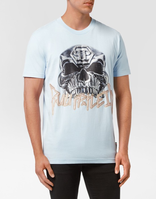 футболка  от бренда philipp plein вид слева