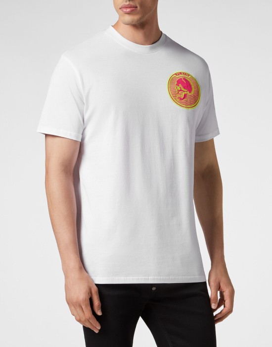 футболка  от бренда philipp plein вид слева