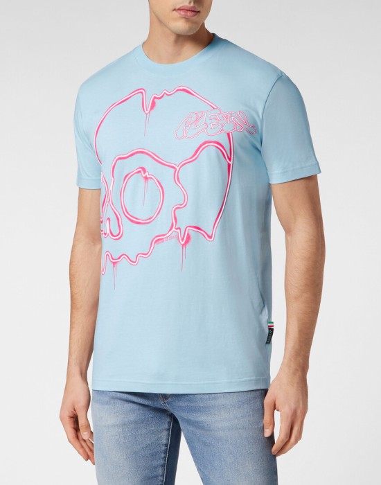 футболка  от бренда philipp plein вид слева