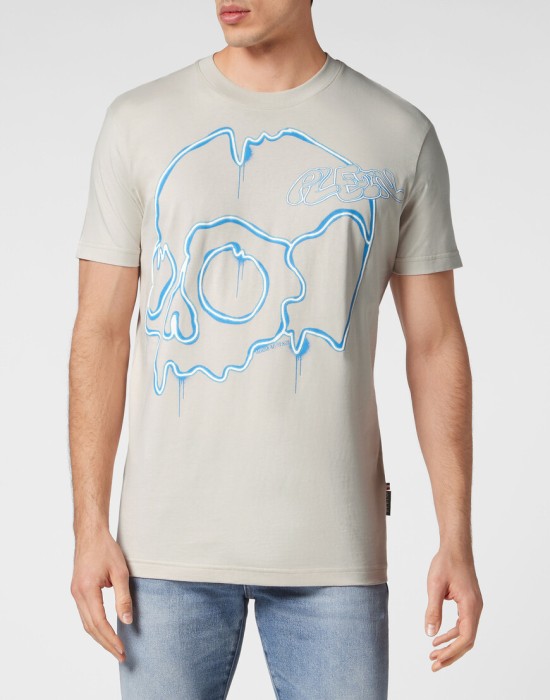 футболка  от бренда philipp plein вид слева