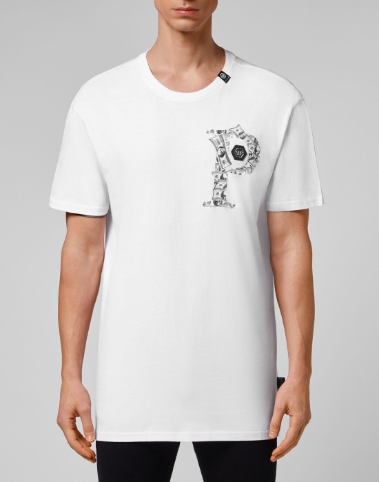 футболка  от бренда philipp plein вид слева