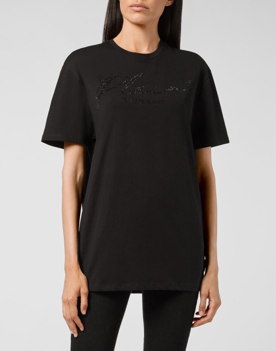 футболка  от бренда philipp plein вид слева