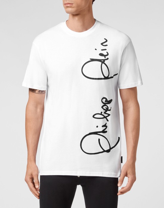 футболка  от бренда philipp plein вид слева