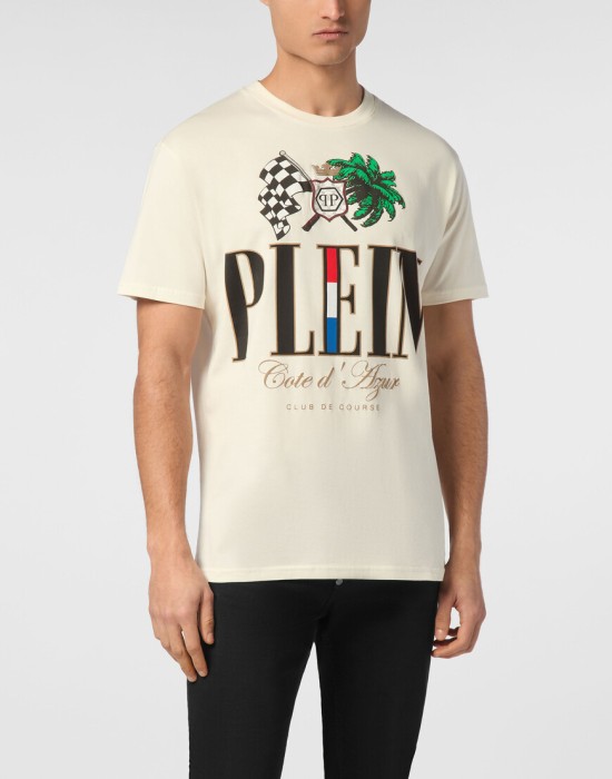 футболка  от бренда philipp plein вид слева