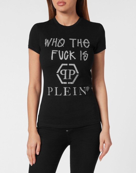 футболка  от бренда philipp plein вид слева