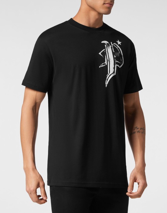 футболка  от бренда philipp plein вид слева