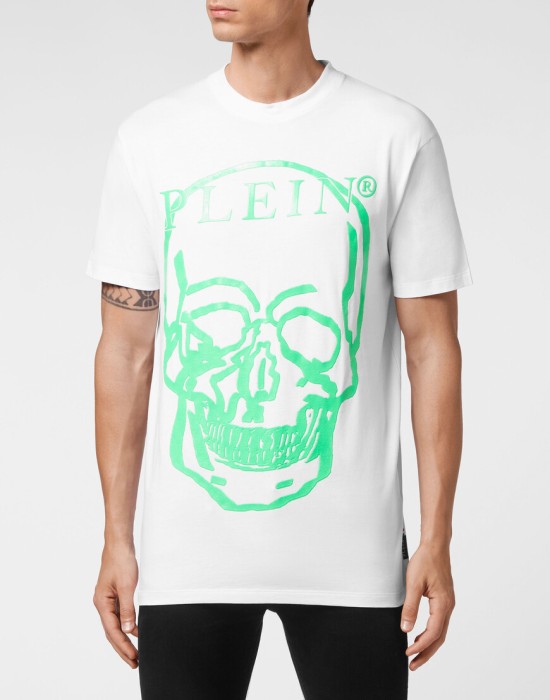 футболка  от бренда philipp plein вид слева