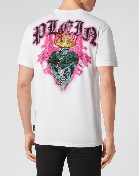 футболка  от бренда philipp plein вид слева