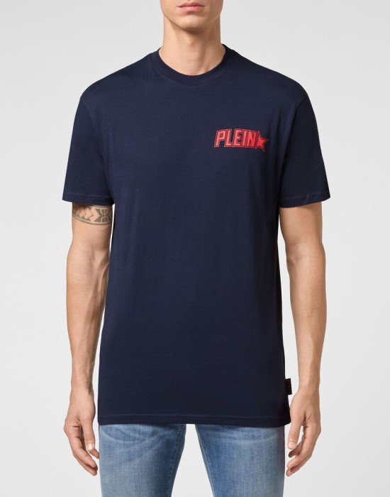 футболка  от бренда philipp plein вид слева