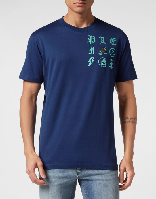 футболка  от бренда philipp plein вид слева