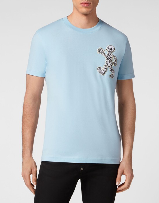 футболка  от бренда philipp plein вид слева