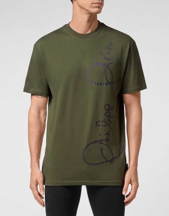 футболка  от бренда philipp plein вид слева