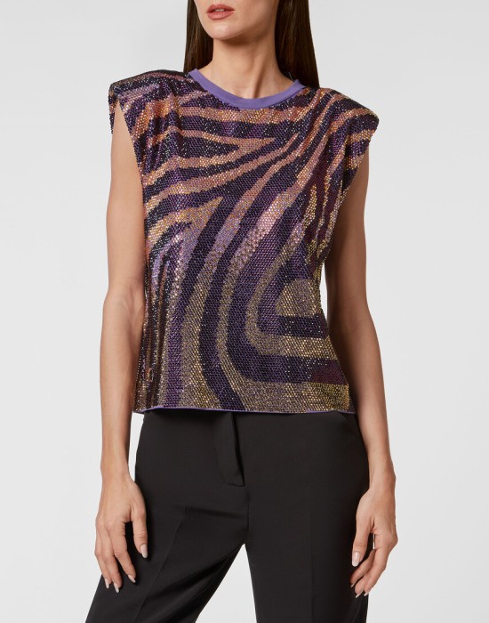 футболка  от бренда philipp plein вид слева