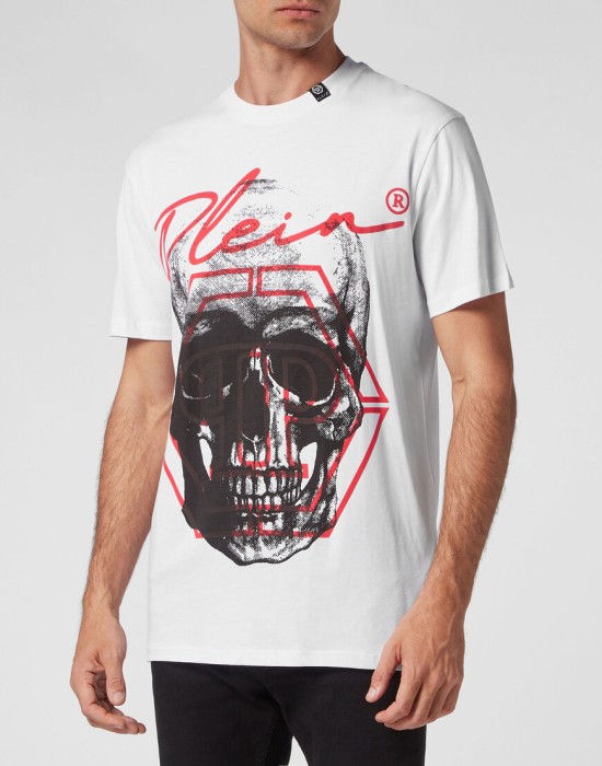 футболка  от бренда philipp plein вид слева