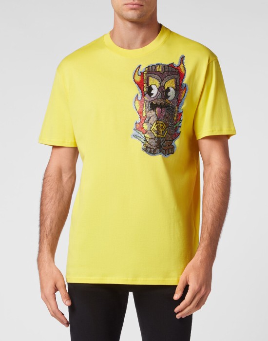 футболка  от бренда philipp plein вид слева