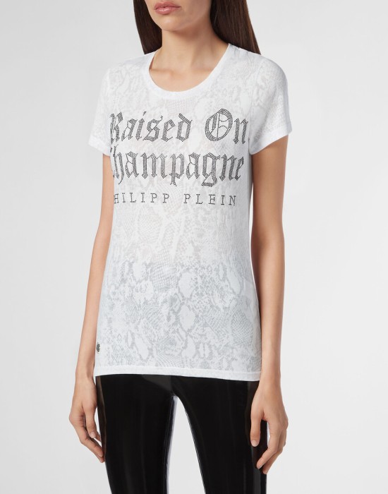 футболка  от бренда philipp plein вид слева