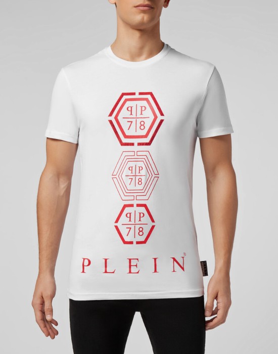 футболка  от бренда philipp plein вид слева